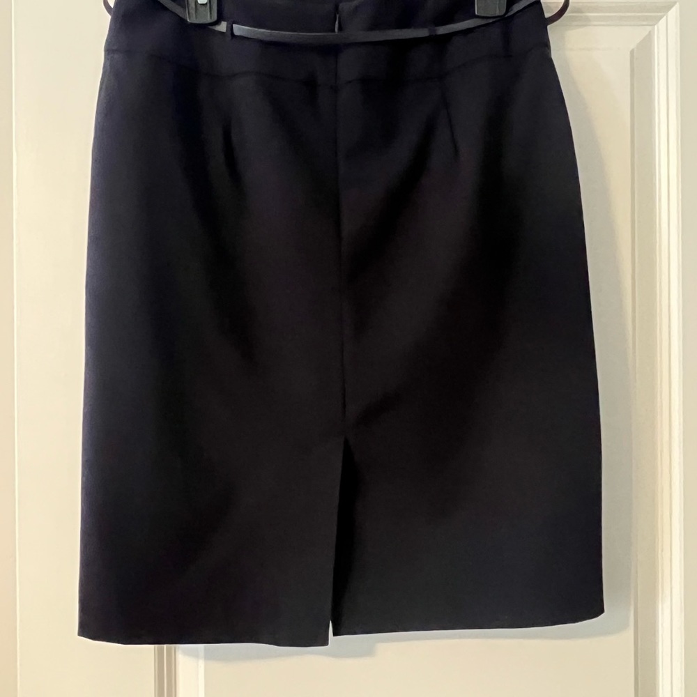 Liz Claiborne Navy Blue A-Line Skirt - Picture 6 of 8